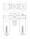 HI-FLOW MODULAR FRL (F+R+L) COMBO C90 THB HIGH FLOW 90 SERIES AIR CONTROL UNITS PNEUMATIC COMPONENTS  & TOOLS 