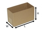 HALF REGULAR SLOTTED (HRSC) CORRUGATED BOX