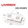 LIVINOX 2 Burner Induction Hob LEH-3318CS LIVINOX ELECTRIC HOB BUILT-IN ELECTRIC HOB KITCHEN APPLIANCES