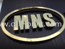 MNS Works -Gold stainless steel 3D box up lettering signage   Gold Stainless Steel 3D box up lettering Signage Signboard