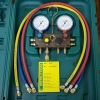 BM4-3-DS-R32 REFCO 4 WAY Manifold Set (R32/R410A) Manifold Set  Refco (SWITZERLAND) Air Conditioning & Refrigeration Tools