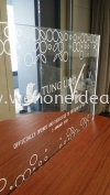 Engraved Acrylic Plate Indoor Signage Signage