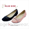 PlusSize Women Shoe with FLAT Sole- PS-210-2 - BLACK Colour Plus Size Shoes