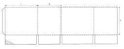 HALF REGULAR SLOTTED (HRSC) CORRUGATED BOX