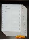 SUREMARK A4 11 HOLE  PP GREY INDEX DIVIDERS Labels Paper Product Stationery & Craft