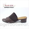 Express Polo Plus Size Ladies Sandal with 1.2 Inch Heel - SL- 9195- BROWN Colour Plus Size Shoes