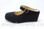 Women 2.5 inch Wedges- TF-999-16- BLACK Colour Ladies Trendy Shoes