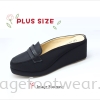 PlusSize Women 2.5 inch Wedges- PS-999(B)- BLACK Colour Plus Size Shoes