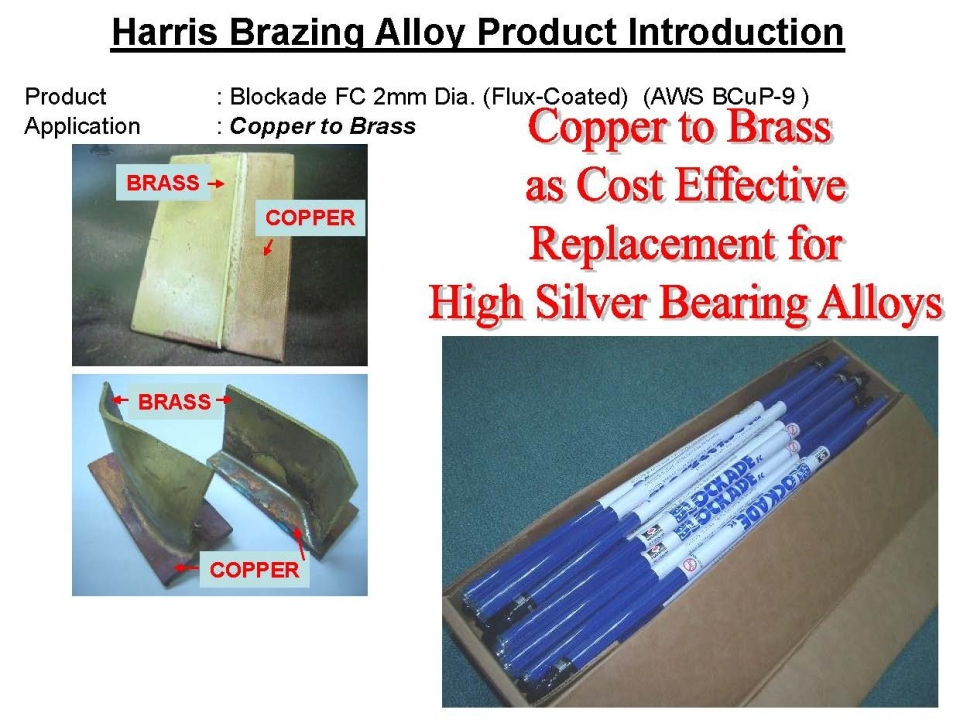 HARRIS BLOCKADE BRAZING ROD 2MM DIA. x 500MM FLUX-COATED Harris Brazing ...