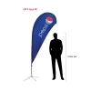 Flag Banners 3 Meter Stand (SF3 type B) Beach Flag Banner