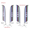 Flag Banners 5 Meter Stand (SF5 type A) Beach Flag Banner