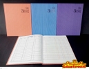 Uni Hard Cover Quarto Book (3 Column) Notebook Writing & Correction Stationery & Craft