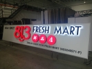 Signboard-3D lettering aluminium box up with LED light Signboard