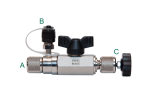 32525 - 1/4" SAE REFCO Vacuum Rated Charging & Evacuation Valve (R22/134A/404A/507/407C) Charging Valve