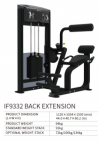 Back Extension IF9332 IF 93 SERIES Strength Machine Commercial GYM