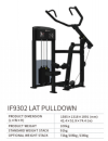 Lat Pulldown IF9302 IF 93 SERIES Strength Machine Commercial GYM