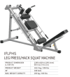 Leg press/Hack squat machine IFLPHS IF Series Free Weights Commercial GYM