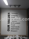 Our Values - Cut out sticker sticker Printing