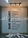 Our Values - Cut out sticker sticker Printing