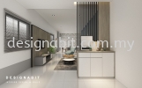 TANJUNG MALIM Louvers Divider TV Cabinet & Display Cabinet Living Area Design