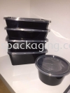 Black Base Take Away Container Rectangle Container PP Container