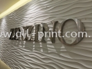 ZINZINO - stainless steel box up 3d lettering  Stainless Steel Box Up 3D Lettering Signboard