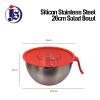 Silicon Stainless Steel Salad Bowl Salad Bowl Kitchen Utensils