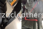 AUDI S7 SEAT BELT REPLACE FROM BLACK TO RED Car Interior Design