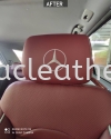 MERCEDES B-CLASS ML REPLACE LEATHER SEAT FROM LIGHT GREY TO MAROON Car Leather Seat and interior Repairing