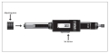 Leitech Digi Gauge -Thread Depth Gauge Diagram