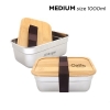 Bamboo SUS304 Lunch Box - LB 139 (1.5L & 1.0L) Lunch Box & Cutlery Set Drinkware & Container  Corporate Gift