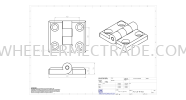 AL-CB-W103 Hinge Pitch 40mm Hinges Aluminium Profile Accessories Aluminium Profile