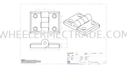 AL-CB-W104 Hinge Pitch 45mm Hinges Aluminium Profile Accessories Aluminium Profile