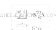 AL-CB-W102-P30 Hinge Pitch 30mm Hinges Aluminium Profile Accessories Aluminium Profile