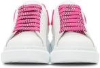 Alexander McQueen Wmns Oversized Sneaker 'White Shock Pink' Alexander McQueen Oversized Sneaker Alexander McQueen