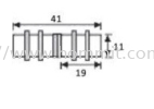 Double Glass Stud Shelf Support & Bracket