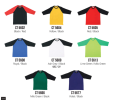 160gsm Cotton Round Neck 3/4 Sleeve Shirt - CT 56 Round Neck Shirt Uniform & Caps