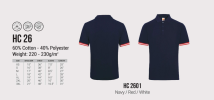 Honey Comb Collar Shirt - HC 26 Polo Shirt Uniform & Caps