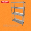  202104WH - 2 in 1 Rack - 4 Levels (Wood Shelves) BOLTLESS RACK (Store Rack) WAREHOUSE RACKS