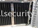 Stainless Steel Trackless Folding Gate with with AST 211TL Trackless System Trackless Folding Gate Stainless Steel Gate
