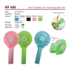 RF 650 Mini Portable 2in1 Rechargeable Fan Electronic & Clocks Items