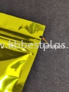 Ziplock Bag with Window (Gold) 100pcs+/- Plastic Ziplock Bag Plastic Bag
