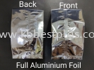 Aluminium Foil Gusset Bag Stand 50pcs+/- Silver Bag Plastic Bag