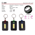 C 489 Keychain with Light