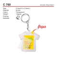 C 760 Acrylic Keychain