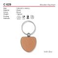 C 629 Wooden Keychain