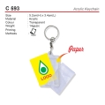 C 593 Acrylic Keychain