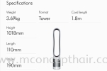 Dyson Pure Cool Air Purifier Tower Fan TP00 (White/Silver) Dyson Air Purifier - Captures virus, allergens and dust. Destroys formaldehyde, continuously. Dyson Supersonic - The hair dryer re-thought