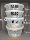 CB Ware R225 Round Tupperware 50pcs+/- Plastic Containers