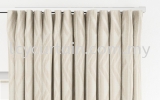 2021 Acacia Artworks Woodcut 01 Bone Geometry/ Vector Curtain Curtain